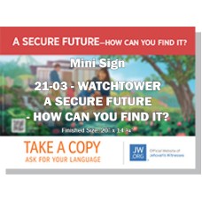 HPWP-21.3 - 2021 Edition 3 - Watchtower - "A Secure Future - How Can You Find It?" - LDS/Mini